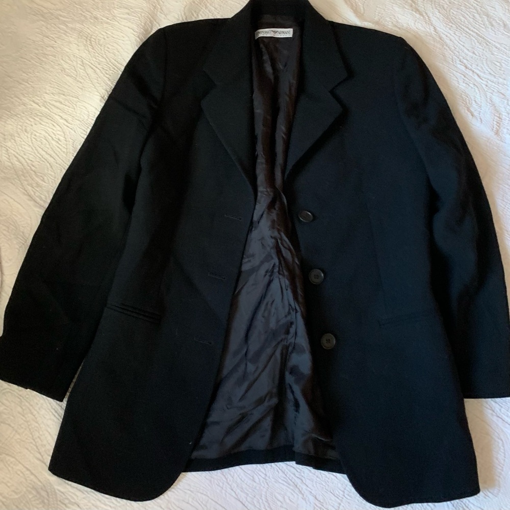 Women’s Emporio Armani black blazer size medium to small